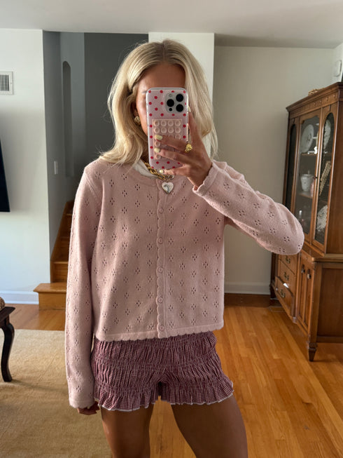 Marlowe Gingham Shorts // Cherry