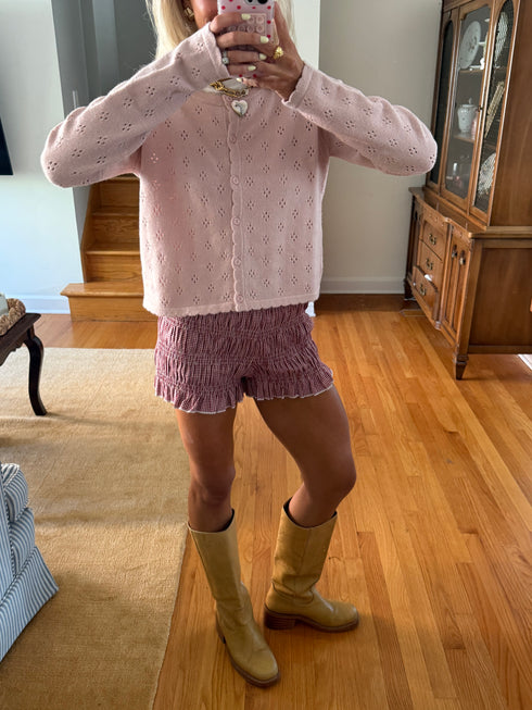 Marlowe Gingham Shorts // Cherry