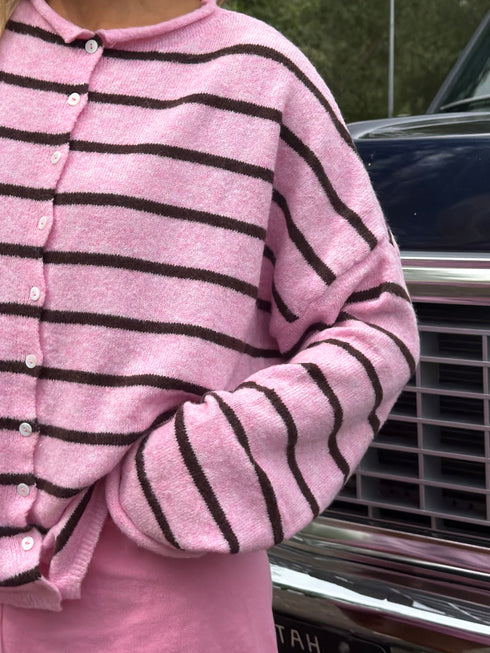Coco Cutie Cardigan // Strawberry Stripe