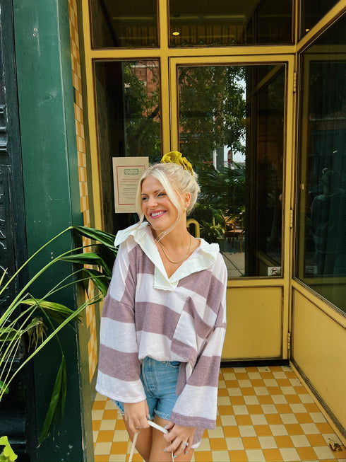 Golden Hour Striped Pullover *RESTOCKED*