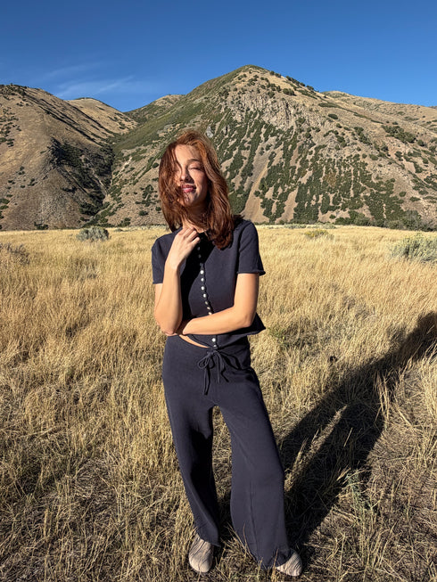 Heirloom Knit Pant // Midnight
