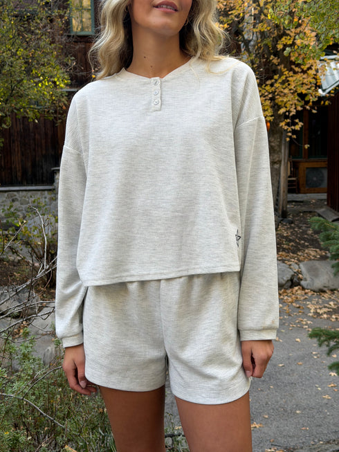 Weekend Waffle Pullover // Heather *PREORDER 10/23*