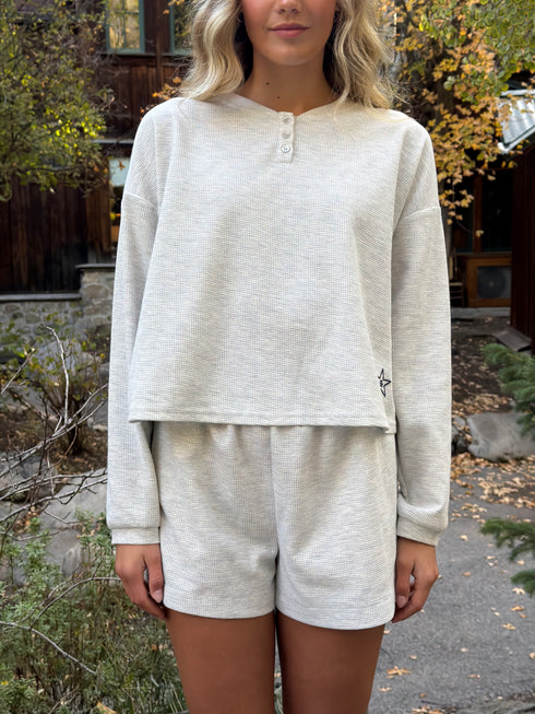 Weekend Waffle Short // Heather *PREORDER 10/23*