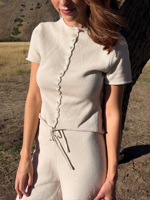 Heirloom Knit Top // Chai