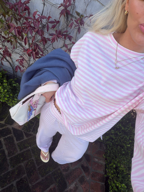 Sunny Club Pullover // Baby Pink