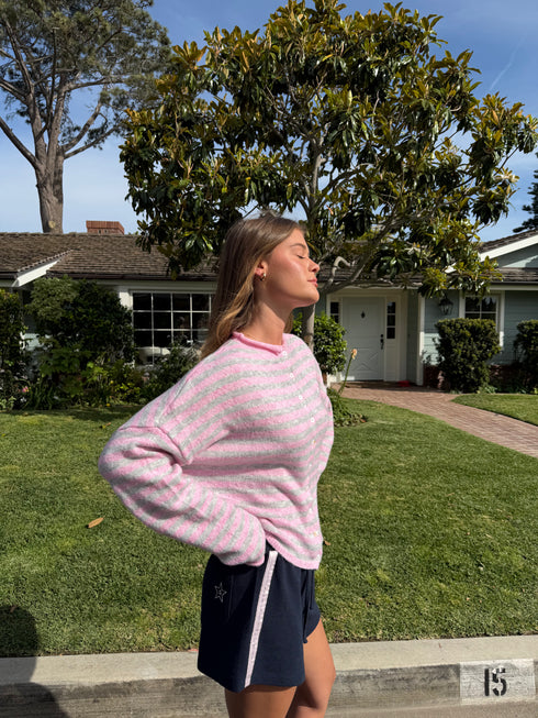 Coco Cutie Cardigan // Swirl Stripe