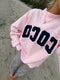 Coco Girl Mockneck // Navy Pink