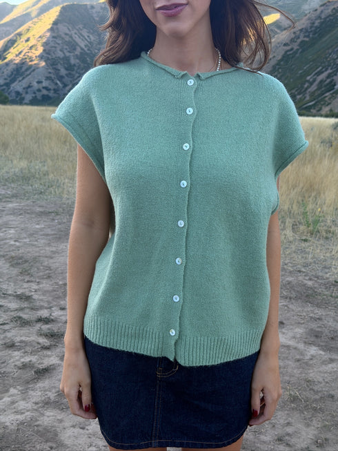 Cutie Girl Cardi // Matcha