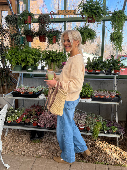 Posie Pointelle Cardigan // Butter