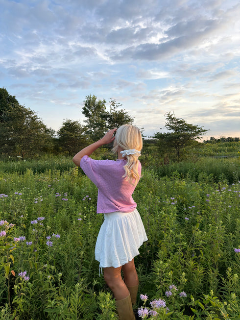 Prim Pointelle Cardi // Bloom