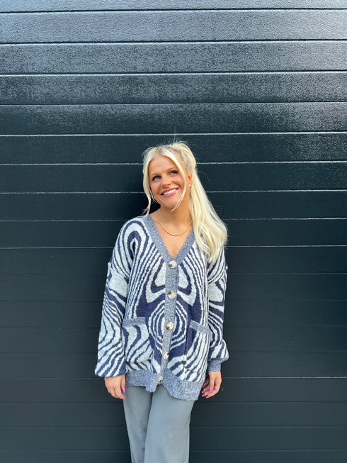 Wavy Days Cardigan