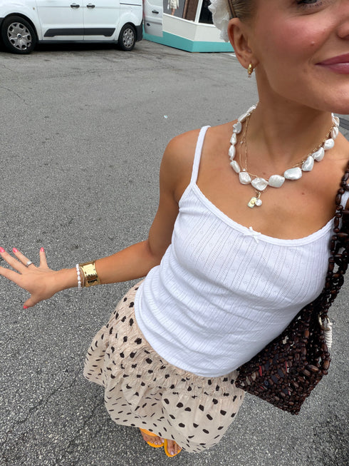 Tiramisu Skirt // Cream