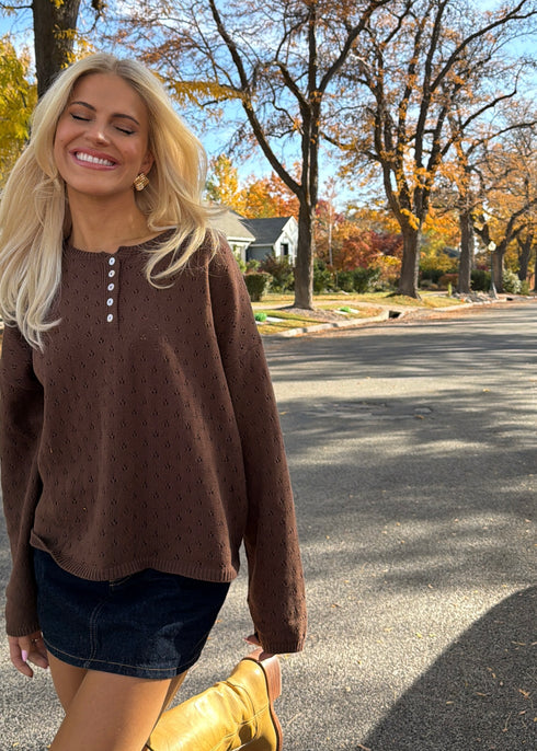 Everyday Pointelle Cutie // Chocolate