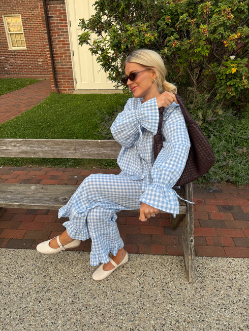Bea Gingham Pant // Skies
