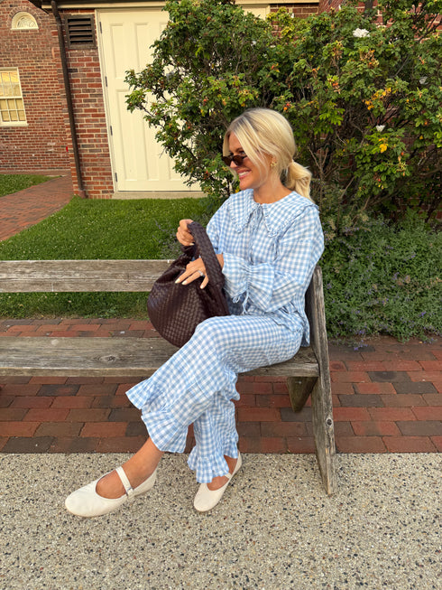 Bea Gingham Pant // Skies