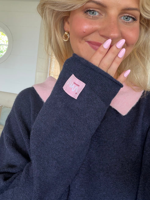 Classic Cutie Polo // Navy Pink