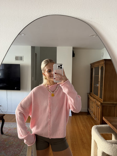 Coco Cutie Cardigan // Baby Pink *RESTOCKED*