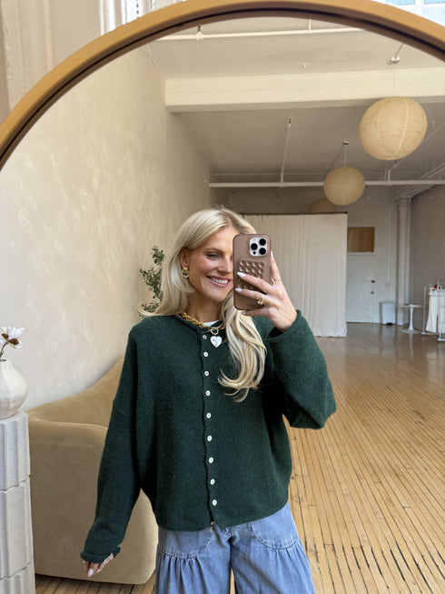 Coco Cutie Cardigan // Evergreen *PREORDER*