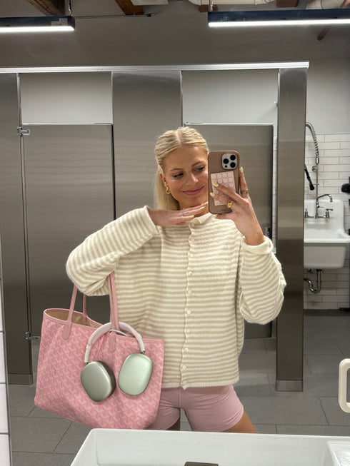 Coco Cutie Cardigan // Cream Stripe *RESTOCKED*