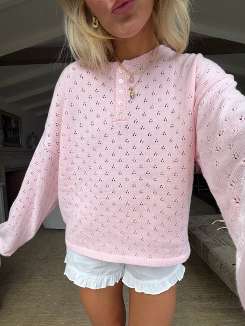 Everyday Pointelle Cutie // Baby Pink