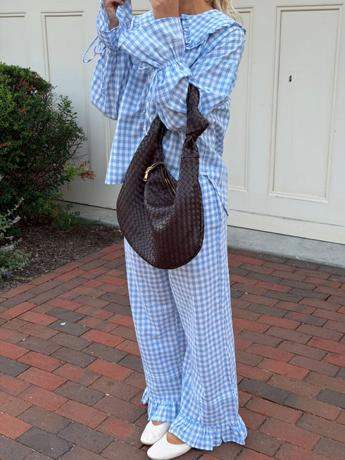 Bea Gingham Pant // Skies