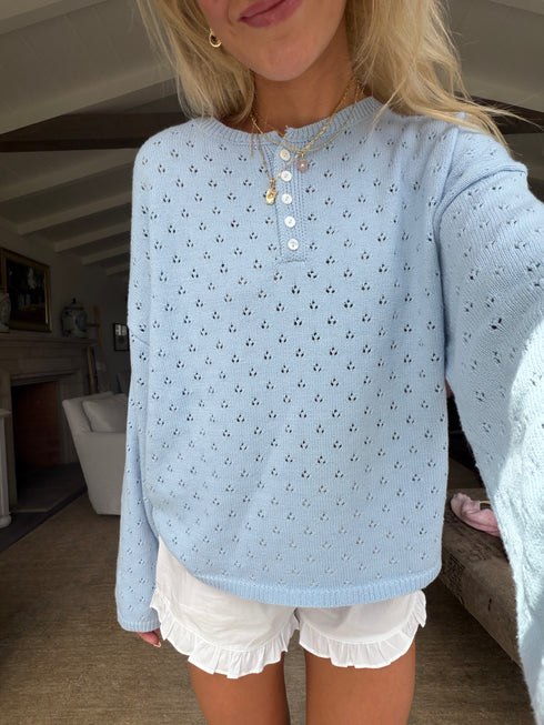 Everyday Pointelle Cutie // Sky