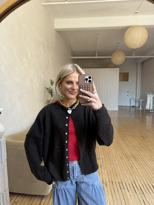 Coco Cutie Cardigan // Chocolate