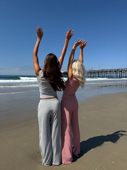 Breezy Stripes Pant // Cloud
