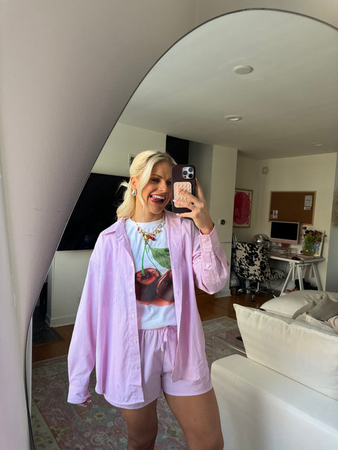 Breezy Babe Striped Set