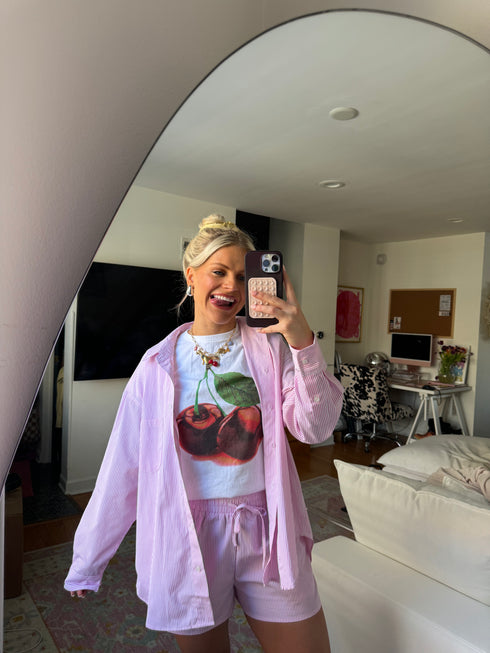 Breezy Babe Striped Set