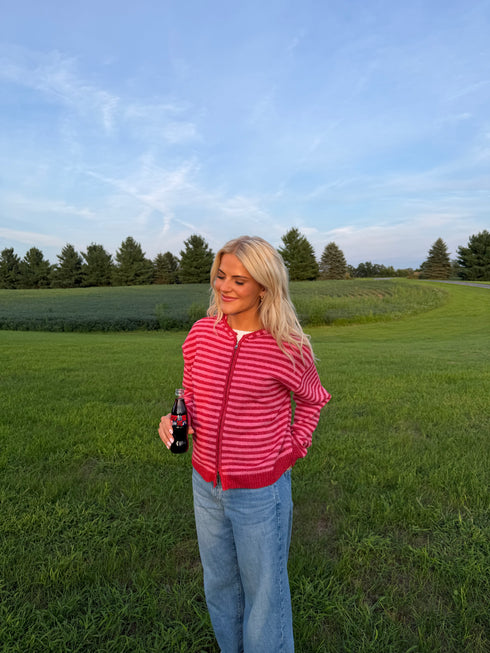 Club Cutie Zip-Up // Cherry