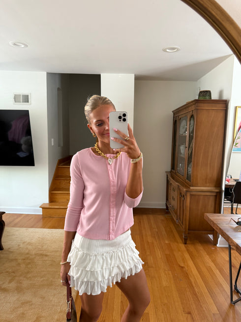 Pirouette Cardigan // Baby Pink