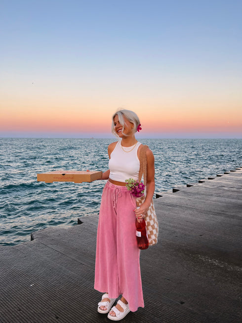 Homebody Lounge Pant// Pink *RESTOCKED*