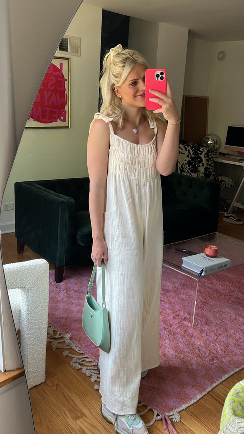 Easy Peasy Jumpsuit // Cream