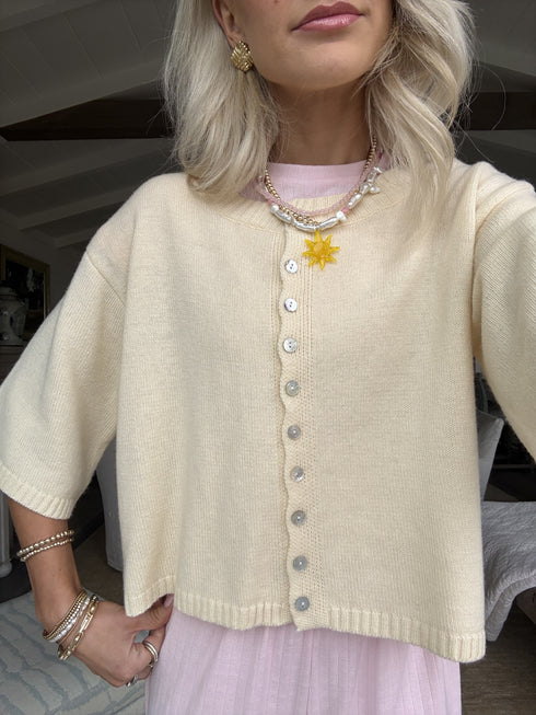 Coastal Cardigan // Butter Yellow