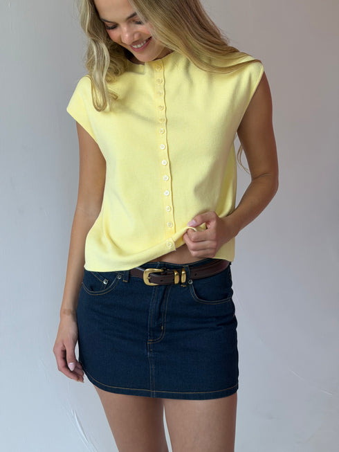 Margot Knit Top // Honey