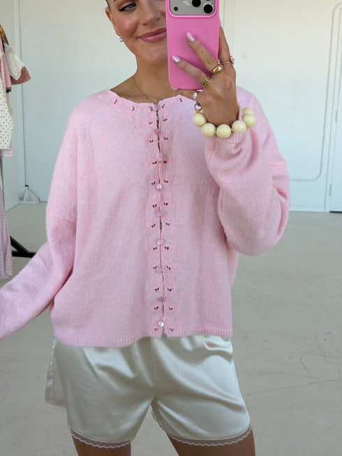 Lily Cardigan // Blush