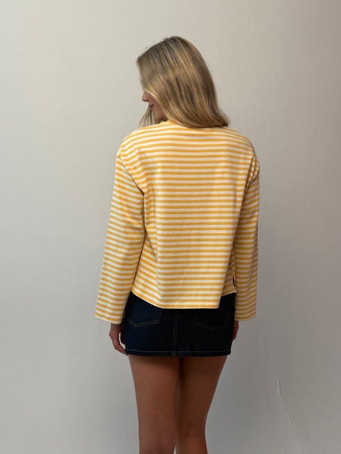 Sterling Stripe Tee // Marigold