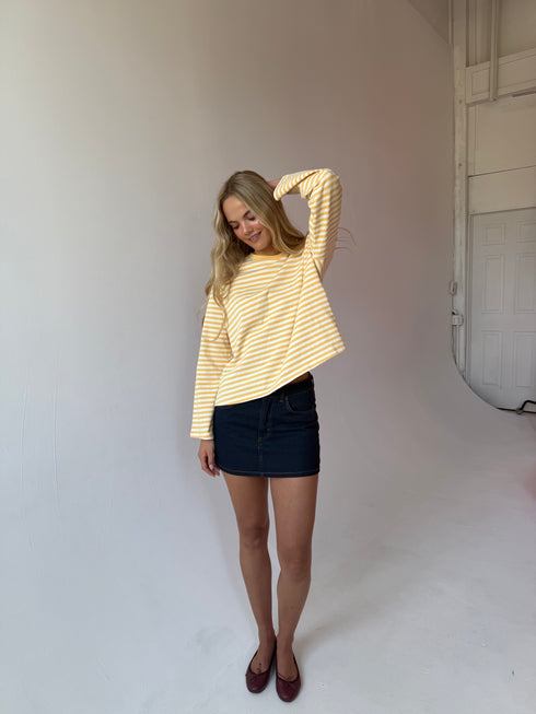 Sterling Stripe Tee // Marigold