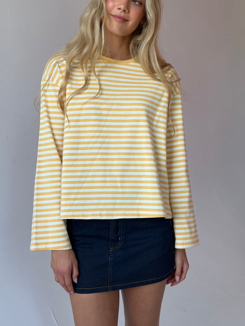 Sterling Stripe Tee // Marigold