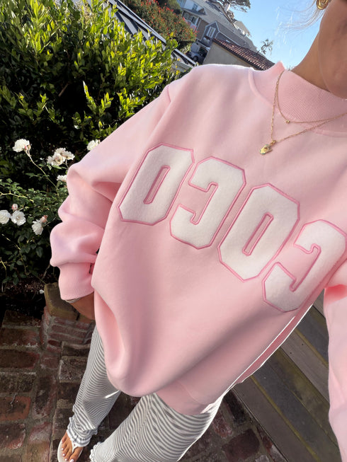 Coco Girl Mockneck // Baby Pink