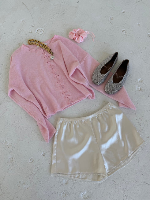 Goldie Satin Short // Cream *RESTOCKED*