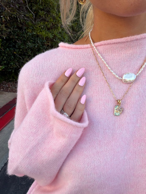 Sun Club Knit // Baby Pink