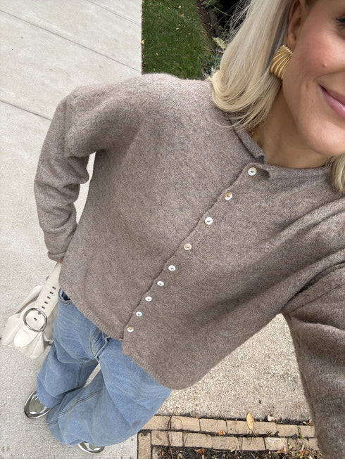 Coco Cutie Cardigan // Mocha *RESTOCKED*