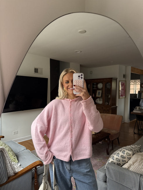 Coco Cutie Cardigan // Baby Pink *RESTOCKED*