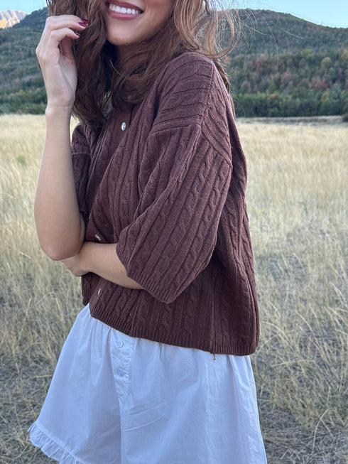 Pirouette Cardigan // Cinnamon