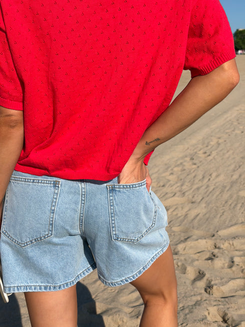 Sunny Days Cardigan // Red