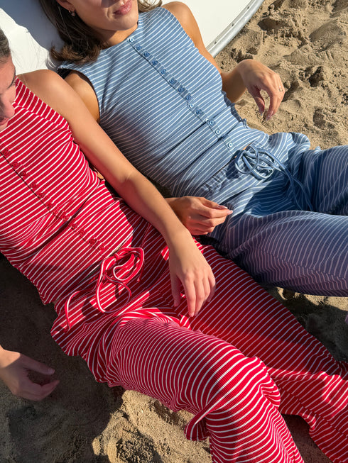 Breezy Stripes Pant // Marina