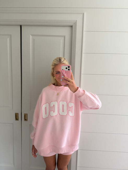 Coco Girl Mockneck // Baby Pink