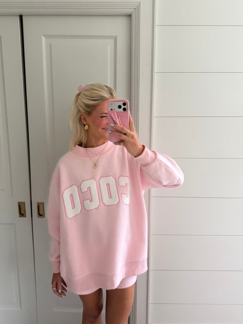 Coco Girl Mockneck // Baby Pink